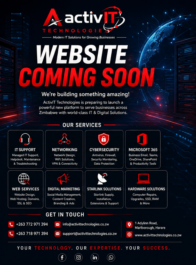 ActivIT Technologies — Website Coming Soon. We're building something amazing.